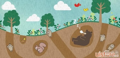 常见冬眠小动物图片