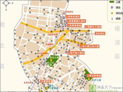 上海虹口区地图全图图片