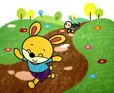 小班表演游戏龟兔赛跑教案 语言小班故事龟兔赛跑教案