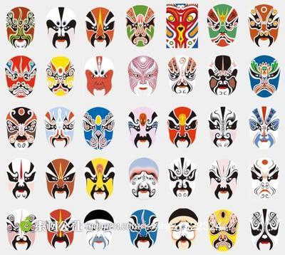 京剧脸谱矢量图_宫女 京剧人物矢量图(ai).-飞虎-62kb