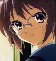 戴眼镜动漫女生头像