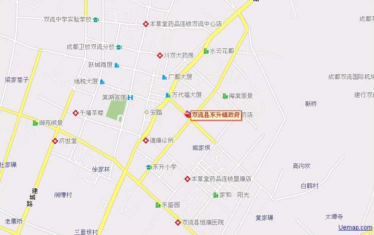 成都双流县东升镇地图图片