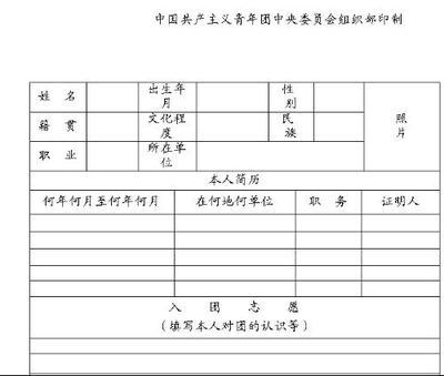 共青团员入团申请书1000字