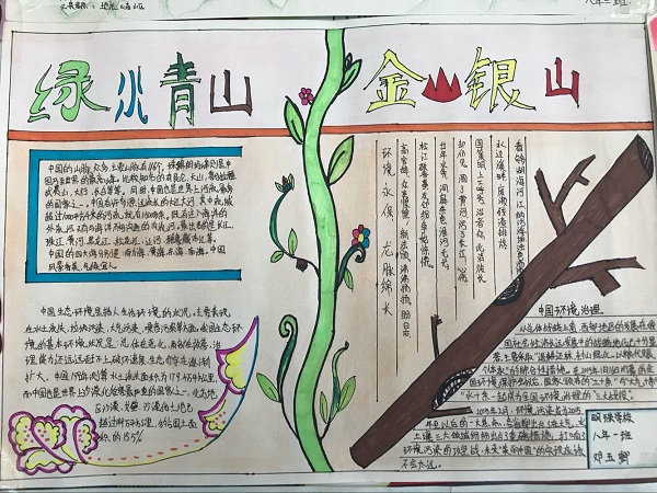 青山绿水黑板报内容