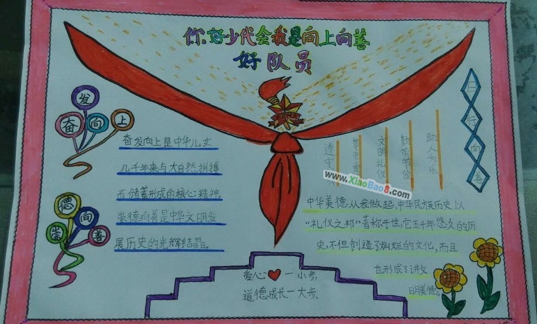 新年手抄报2018你好